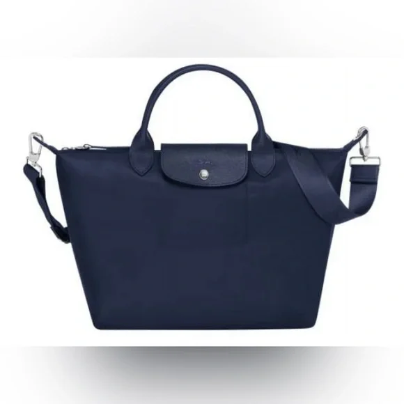 LONGCHAMP Le Pliage leather-trimmed shell tote NWOT - Picture 3 of 16